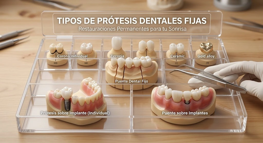 Tipos de Prótesis Dentales Fijas